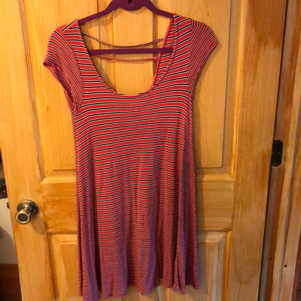 American eagle striped tshirt dress